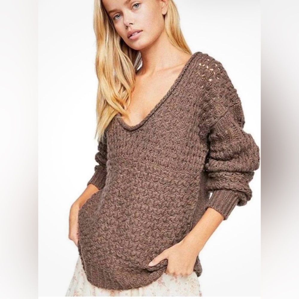 Cozy Brown Knit Sweater